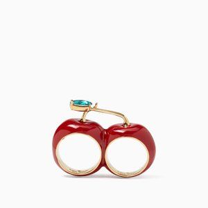 NWOT Kate Spade Ma Cherie Double Cherry Ring